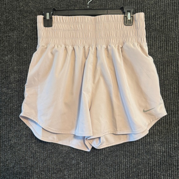 Nike Pants - Nike Dri-FIT Training Shorts Womens Size M Light Pink Smocked Waist NWT